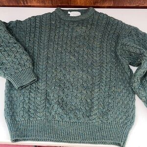 Vintage Cladyknit irish wool sweater heritage of ancient traditional stitches L